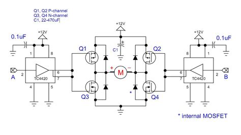 full h bridge mosfet driver.